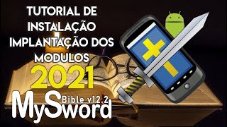 ✅Tutorial atualizado da Mysword bible e módulos 2021 [upl. by Ayekin873]