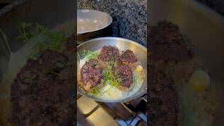 Steaks with kickinashbbqsauce Steak Rub kickinupdust rustlersrub steak filet 🥩 [upl. by Mattheus]