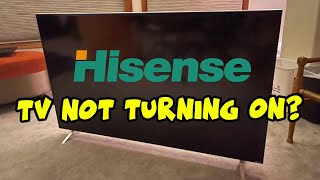 How to Fix Your Hisense TV That Wont Turn On  Black Screen Problem [upl. by Harol]