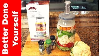 Fermenting Homemade Giardiniera in a Kilner Fermentation Set [upl. by Mathi573]