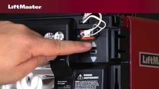 How to program travel on LiftMaster® Security20™ garage door opener [upl. by Ecydnac]