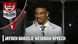 Jayden Daniels wins 2023 Heisman Trophy FULL SPEECH amp REACTION  ESPN College Football [upl. by Aronaele]