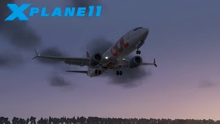 XPLANE 11  737 MAX 8 POUSANDO NO AEROPORTO DE RIO BRANCO [upl. by Kcolttam574]