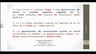 Alemán para hispanohablantes Pronunciación básica del alemán Vocales [upl. by Nickerson]