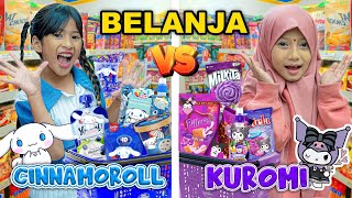 DISTA AQILLA CHALLENGE BELANJA SERBA CINNAMONROL VS SERBA KUROMI🤩 SEMUANYA DIBELI🤭 viralvideo [upl. by Htessil]