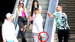 TOUCHING HANDS ON THE ESCALATOR PRANK 20 [upl. by Avehs]