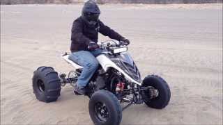 First test of Yamaha R1 powered Raptor quad built by Xtreme Motorworks [upl. by Ancel]