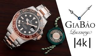 Review trên tay đồng hồ Rolex GMTMaster II 126711CHNR quotRoot Beerquot 2018 [upl. by Nerdna927]