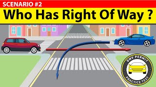 Which car has the right of way Do you know this common Rightofway driving rule [upl. by Treblihp480]