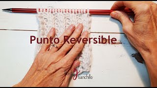 Punto Reversible a dos agujas para tejer bufandas [upl. by Richard]