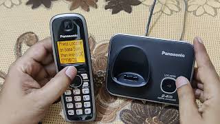 Panasonic Single Line Digital Cordless Telephone Model  KXTG3711SX Black  All Setting explained [upl. by Atsirk]