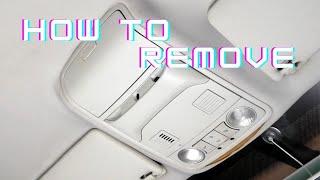 VW Golf 6 Dome Light How to Remove DIY [upl. by Nyrrek555]