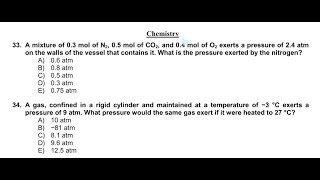 Solution IMAT 2024 Question 33 and 34  Chemistry [upl. by Colbert]