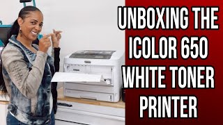 Unboxing The Best White Toner Printer  The iColor 650 from Uninet Full Demo [upl. by Gram33]