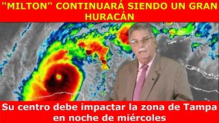 MILTON SIGUE SIENDO UN GRAN HURACÁN Y UN CRECIENTE PELIGRO PARA LA FLORIDA [upl. by Annatnas]