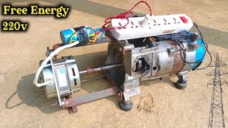 Make Free Energy Generator Easily Generate 220v Electricity [upl. by Leasim]