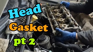 PT Cruiser Head Gasket Replacement Part 2 Removing The Head [upl. by Doniv]