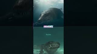 Pliosaurus vs Deinosuchus animals paleontology 1v1 crocodile fyp [upl. by Oiril635]