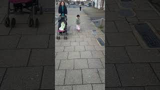 BABY PUSHING STROLLERDOLL IN STROLLERBABY DOLL IN BUGGYCUTE BABY BABYBABY IN BUGGY SHORTS FEED [upl. by Maher683]