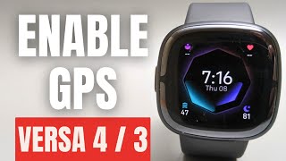 Fitbit Versa 4 amp 3  Turn on GPS tracking for Exercises  Walking [upl. by Katrinka]