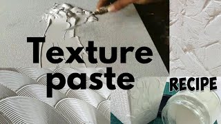 BEST Texture paste Recipe  How to make texture paste at home Sculpture Paste Something Artistic [upl. by Adirf546]