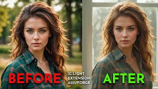 Control the lighting using ICLight Extension  Forge amp Automatic1111  Beginner tutorial [upl. by Elodia835]