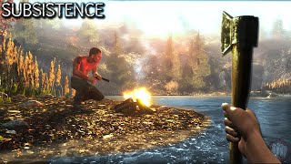 Surviving Day One In The Wilderness  Subsistence Gameplay  Part 1 [upl. by Safier]