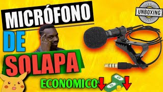 MICROFONO de SOLAPA ECONOMICO Para CELULARESRedlemon Unboxing [upl. by Bittner900]