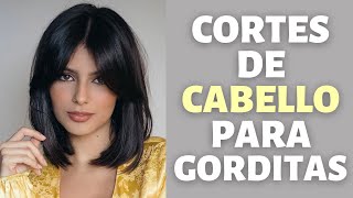 CORTES DE CABELLO PARA GORDITAS  PEINADOS PARA GORDITAS CARA REDONDA DE MODA [upl. by Ianteen]