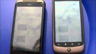 HTC Incredible S vs HTC Nexus One Super LCD vs AMOLED in der Sonne [upl. by Alwin]