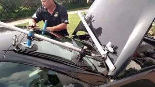 ProSet Auto Glass Setting Tool BMW hood open [upl. by Aiuoqes757]