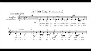 Tantum Ergo traditional melody rehearsals baritones [upl. by Katherina]