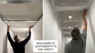 Controsoffitto in cartongesso con faretti [upl. by Lelith974]