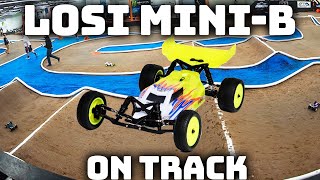 Losi MiniB First Drive Track Day at Tonys Hobbies in Southern California [upl. by Humo207]