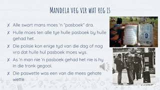 Gr 4 Geskiedenis  kwartaal 2 les 2 Nelson Mandela [upl. by Aronle]