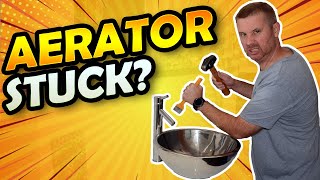 Replacing a Faucet Aeratorthat’s stuck [upl. by Natsreik]