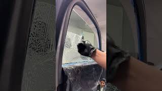 Installing 20 nano ceramic tint to a brand automobile satisfying oddlysatisfying stickers [upl. by Cynarra]