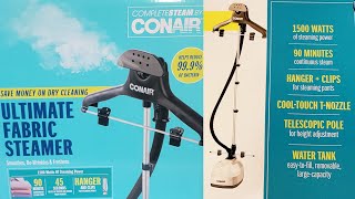 CONAIR ULTIMATE FABRIC STEAMER UNBOXING  2024 [upl. by Langley]