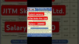 Latest vacancy  JITM Skills PvtLtd job vacancy [upl. by Calen]