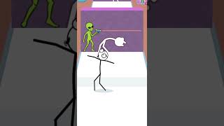 stickman vs alien lvl 46 shorts ytshorts stickman viralvideos viral trending highlights [upl. by Hitoshi]