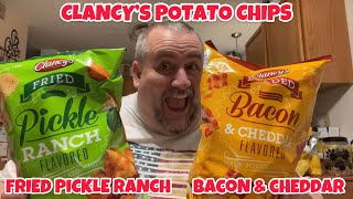 Clancy Potato Chips  BaconCheddar amp Fried Pickle Ranch [upl. by Eniluj263]