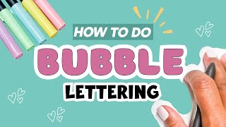 Create Stunning Bubble Letters with this StepbyStep Tutorial [upl. by Aihtyc]