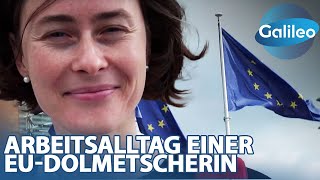 5 Sprachen fließend Ein Einblick in den Arbeitsalltag einer EUDolmetscherin [upl. by Anilrats]