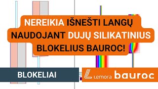 Ar žinote kad NEREIKIA išnešti langų jeigu mūrijate sienas iš dujų silikatinių blokelių Bauroc [upl. by Hpesoy]