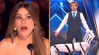 AGT Sofía Vergara SLAMS Golden Buzzer for NONSENSE Performance [upl. by Annaid]