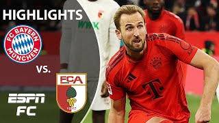 HARRY KANE HAT TRICK 👀 Bayern Munich vs FC Augsburg  Bundesliga Highlights  ESPN FC [upl. by Enialed]