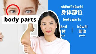 Learn Chinese Body Parts  Body Parts in Chinese [upl. by Bergerac]