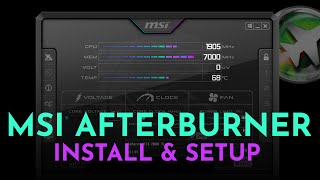 How To Setup MSI Afterburner amp On Screen Display 2021 [upl. by Wolfort]