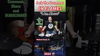 IN FLAMES  quotI Am Abovequot drum playthrough jackthedrummer drums roland inflames drumcover [upl. by Elish]