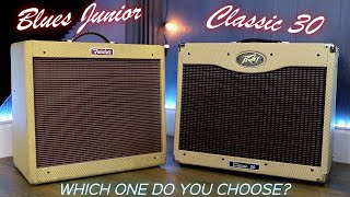 Fender Blues Junior vs Peavey Classic 30 [upl. by Hickie394]